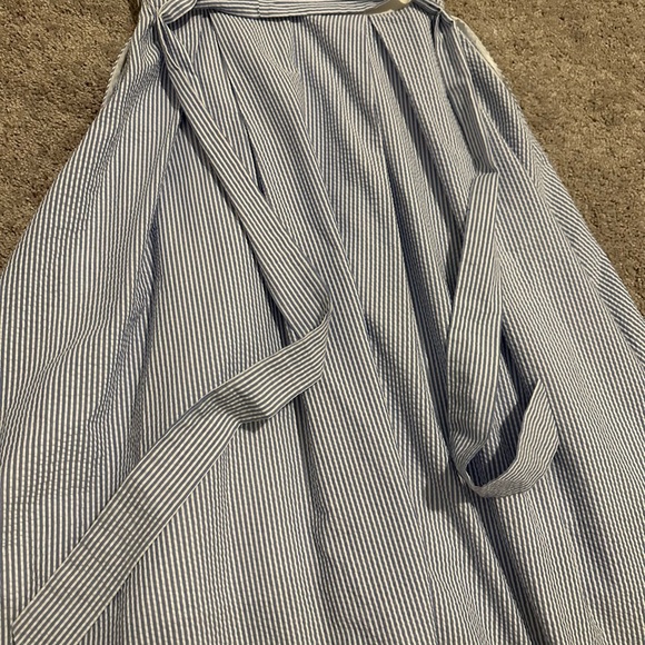 Hatch Striped Blue Dress Size 0 - Picture 3 of 10